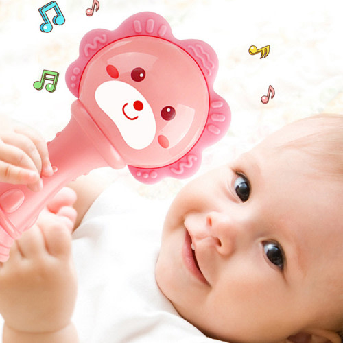 2024 New Baby Musical Rattles 0-6-12 Months, Baby Teething Toys with Music and Light, Infant Educational Learning Toys, Teethers for Newborn Baby Boy Girl Gifts
