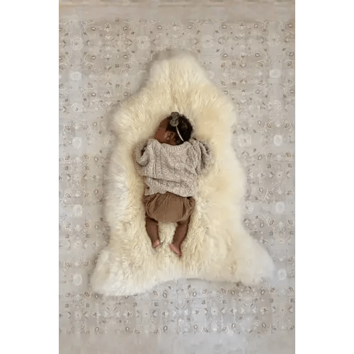 Ivory Australian lambskin rug