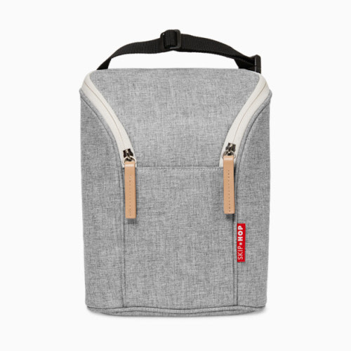 Grab & Go Double Bottle Bag - Grey Melange