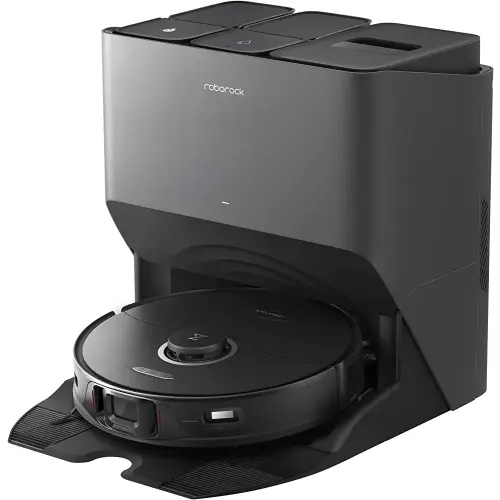 Roborock S8 Pro Ultra Robot Vacuum and Mop, Auto-Drying, Self-Washing, Liftable Dual Brush & Sonic Mop, 6000Pa Suction, Self-Refilling, Self-Emptying, Obstacle Avoidance, Black (RockDock Ultra Series)