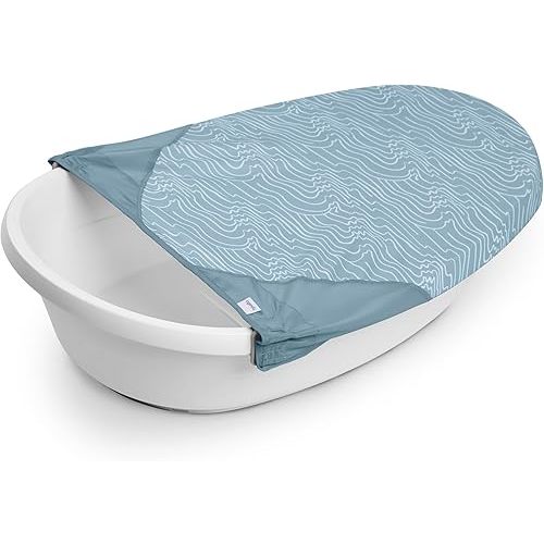 Ingenuity Full Comfort 3-in-1 Baby Bath Tub, 3 Phases of Use, Newborn to Toddler, Adjustable Full Coverage Supportive Sling, Includes 2 Pour & Rinse Cups, Easy Release Drain Plug, 0M+