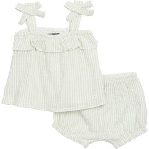 Cotton Seersucker Tank & Shorts Set