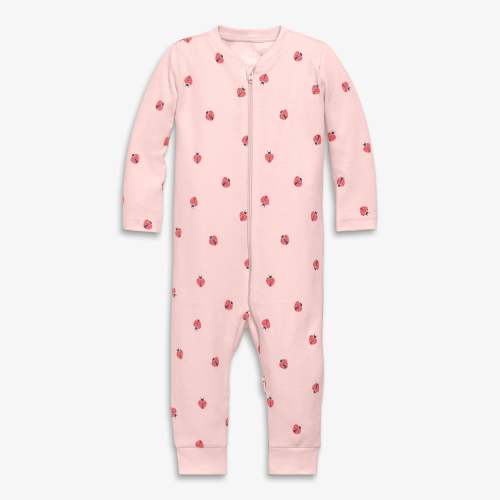 Baby organic zip romper in baby bugs | Primary.com
