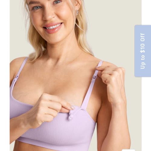 Ribbed Scoop Nursing Bralette