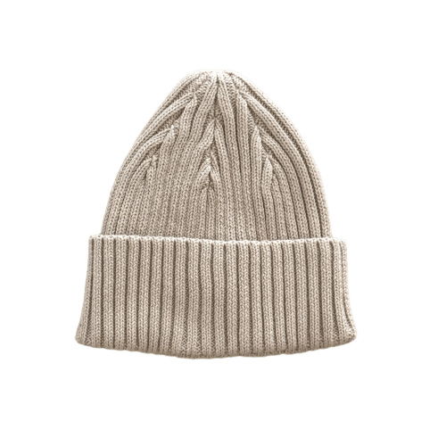 Chunky Ribbed Pixie Beanie | Biscuit