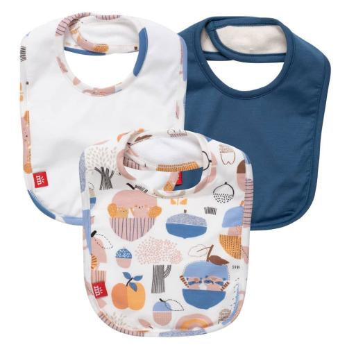 hide n squeak modal magnetic stay dry infant bib 3-pack
