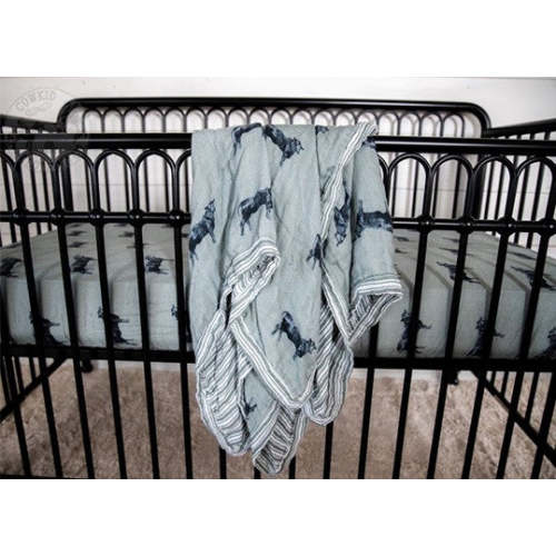 Olive Angus Bamboo Muslin Blanket – Cowkid Clothing Company