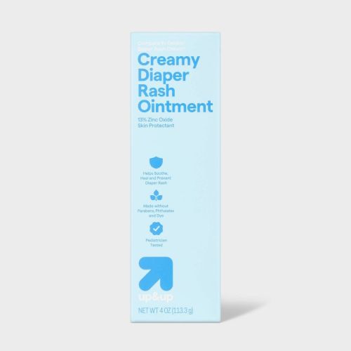 Creamy Diaper Rash Ointment - Zinc Oxide Aloe & Vitamin E - 4oz - up&up™