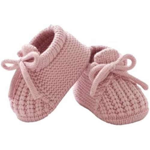 DovFanny Baby Booties Newborn Baby First Shoes Cozy Warm Knit Soft Booties for Toddler Infant Boy Girl