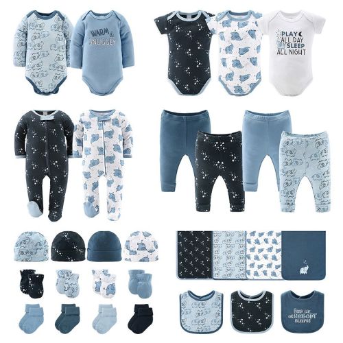 The Peanutshell Blue Elephant 30-Piece Layette Gift Set