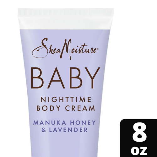 SheaMoisture Baby Nighttime Body Cream Manuka Honey & Lavender, 8 oz