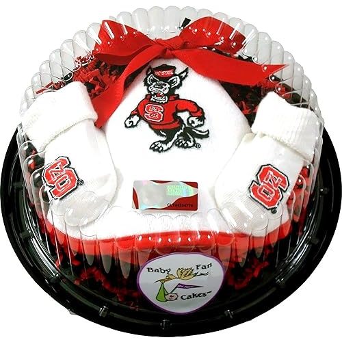 North Carolina State University NC State Wolfpack Baby Piece of Cake Set