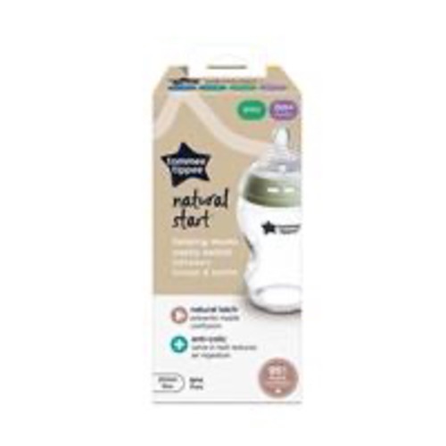 Buy Tommee Tippee Natural Start 250ml Glass Bottle Slow Teat 1 Pack Online at Chemist Warehouse®