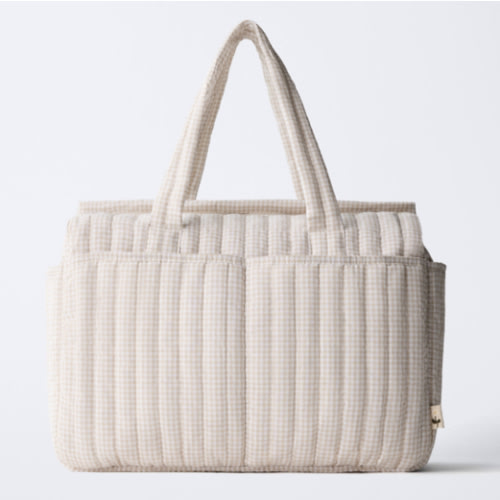 GINGHAM MATERNITY BAG - Zara