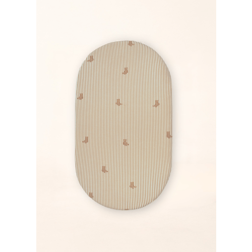Bear - Convertible Moses Basket Sheet & Extra Small Changing Pad Cover