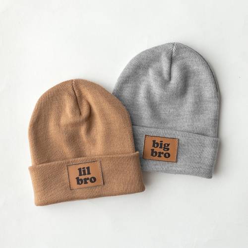 Big Bro, Little Bro, Big Sis, Symbol, Custom Infant Toddler Kids Youth Child Baby Newborn Mama Dady Beanie, Toque, Hat, Family, Mütze