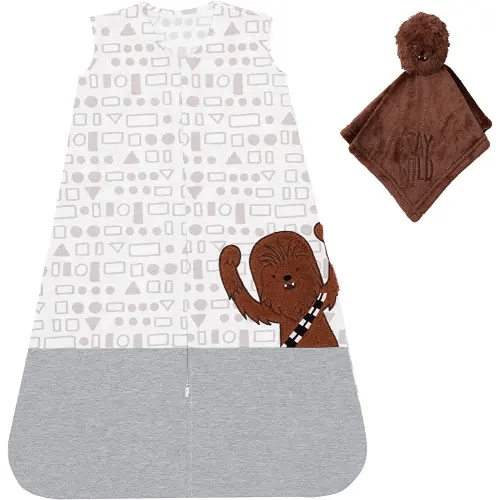 Lambs & Ivy Star Wars Chewbacca Wearable Blanket & Lovey Baby Gift Set - 2pc