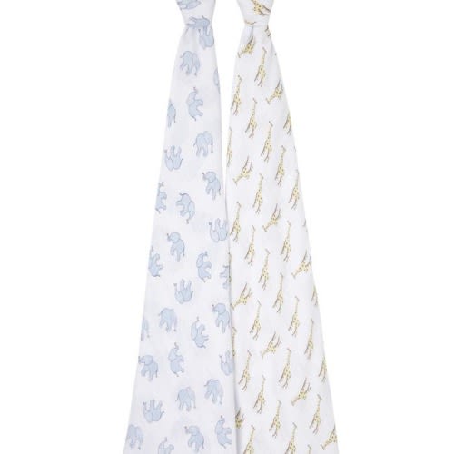 essentials cotton muslin swaddles 2 pack