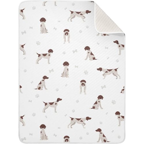Swaddle Blanket German Shorthaired Pointer Cotton Blanket for Infants, Receiving Blanket, Lightweight Soft Swaddling Blanket for Crib, Stroller, Nursery Blankets, Puppy, 30x40 in - Multi7 - 30" x 40"