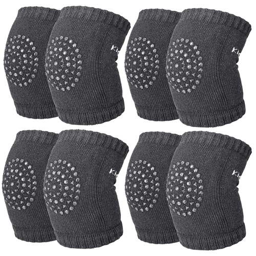 Children'S Knee Pads Solid Color Breathable Sports Anti- Crawling Toddler Anti-Fall Knee Pads (Solid Color 4 Pairs Pack)