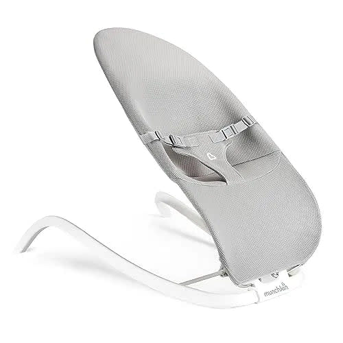 Munchkin Spring 2-in-1 Infant Bouncer & Rocker, Lightweight with 3 Recline Positions