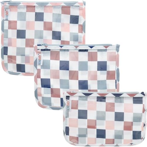 ALVA Diaper Bag Pouches | Colored Grid