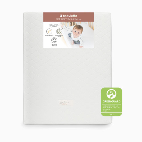 babyletto Midi Crib Size Pure Core Mattress - White