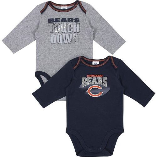 Gerber Baby NFL Team 2 Pack Long Sleeve Onesie Bodysuit