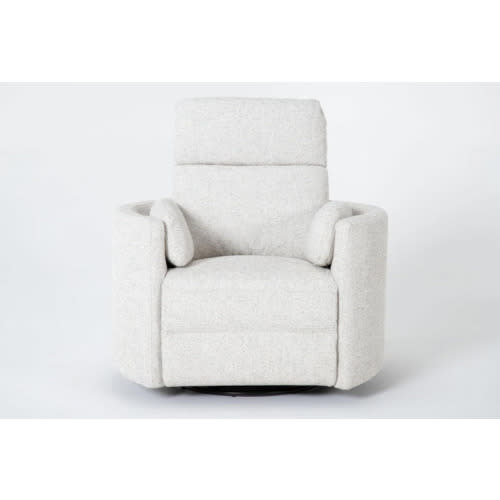 Rayna Quartz Nursery 40" Power Swivel Glider Recliner | Rocker | USB | Living Spaces