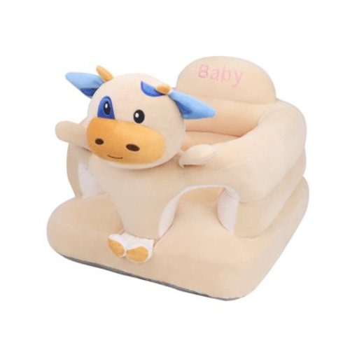BluBlu Park Baby Sitting Support Sofa, Sit Me Up Floor Seat for Baby, Learn to Sit Chair for Toddlers, Baby Seats for Sitting Up 3-24 Month, Cow