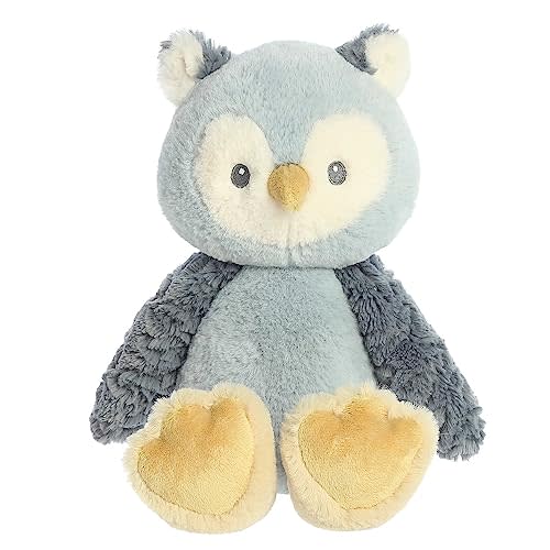 Aurora® Adorable Cuddlers™ Ollie Owl™ Baby Stuffed Animal - Security and Sleep Aid - Comforting Companion - Blue 14 Inches
