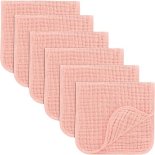 Muslin Burp Cloths - Pack of 6