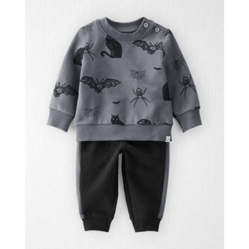 Baby 2-Piece Fleece Set Made with Organic Cotton in Spooky Night Print - Little Planet | Carter's