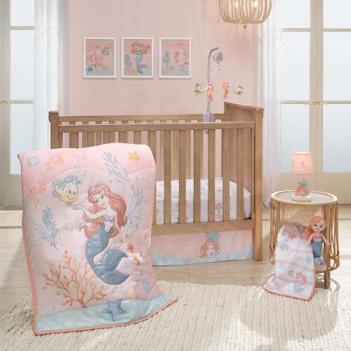 Disney Baby The Little Mermaid 3-Piece Baby Crib Bedding Set – Lambs & Ivy
