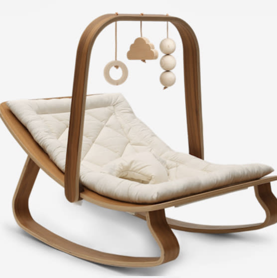 Charlie Crane LEVO Baby Rocker Arch - Walnut