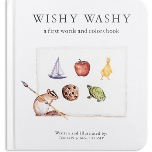 Wishy Washy: A Board Book of First Words and Colors for Growing Minds