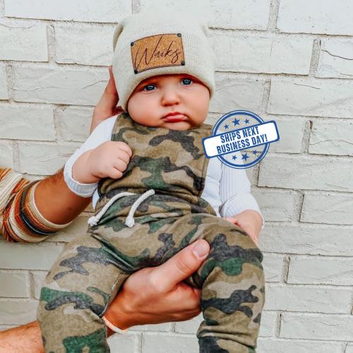 Personalized Name Beanie Hat, Newborn Baby Infant Toddler Kids and Adult