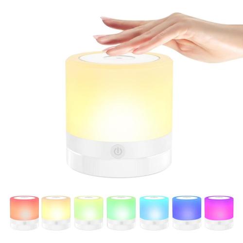 Touch Control Bedside Table Lamp, USB Rechargeable LED Night - TikTok Shop
