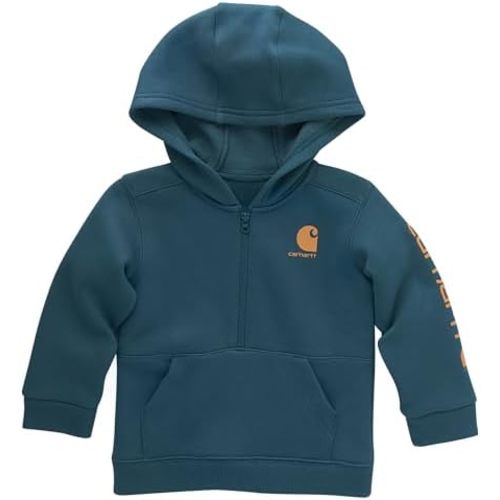 Carhartt Boys' Long-Sleeve Half-Zip Hooded Sweatshirt
