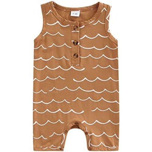 CIYCUIT Newborn Baby Boy Girl Romper Clothes Infant Solid Ribbed Onesie Bodysuit Jumpsuit Outfits