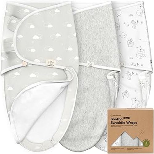 Baby Swaddle Sleep Sacks with Zipper - 3-Pack Newborn Swaddle Sack, Baby Swaddles Sleep Sack 0-3 Months, Wearable Blanket Baby, Baby Swaddle Blanket Wrap, Swaddle Sack, Easy Change Swaddle (Aspire)