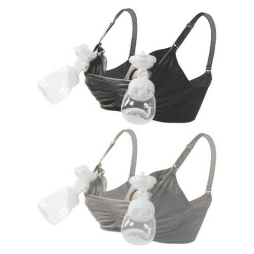 Hands Free Pumping Bra - Comfortable Breathable Nursing Bra U Shape Bra Extender Adjustable Straps Compatible with All Breast Pumps Easy to Clean for Postpartum Breastfeeding Use