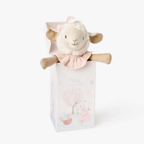 10" Lucy the Lamb Linen Toy Boxed
– Elegant Baby