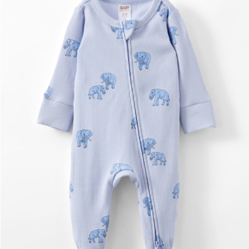 Organic Pointelle Zip All In One Romper