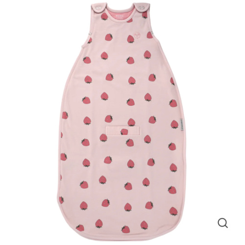 4 Season® Ultimate Baby Sleep Bag, Merino Wool & Organic Cotton, Strawberry