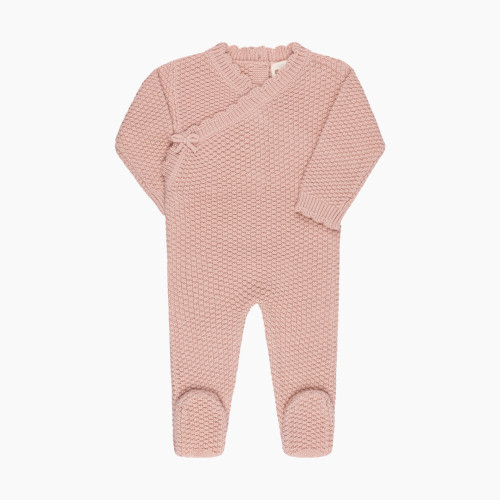 Elys & Co Knit Footie - Pink, 3-6 M
