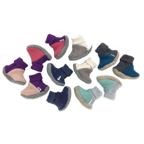 Upcycled Cashmere Pre-Walking Booties