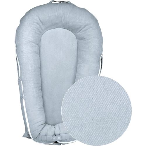 NoomiNest Baby Lounger Cover for DockATot Deluxe | (Cloud Gray)
