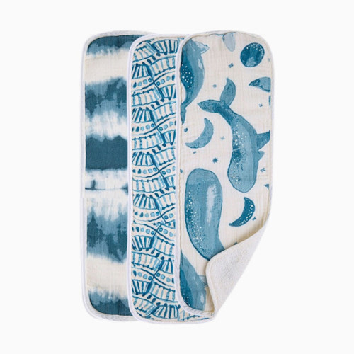 Cotton Muslin and Terry Burp Cloth Set (3 Pack) - Caspian