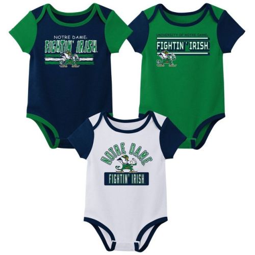 NCAA Notre Dame Fighting Irish Infant Boys' 3pk Bodysuit - 6-9M